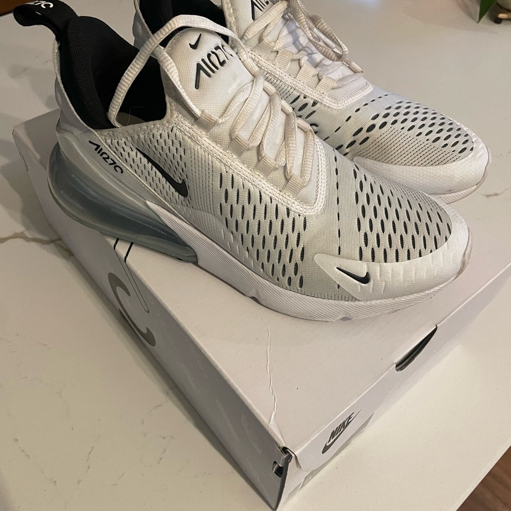 Nike Air Max 270 White Black Sneakers